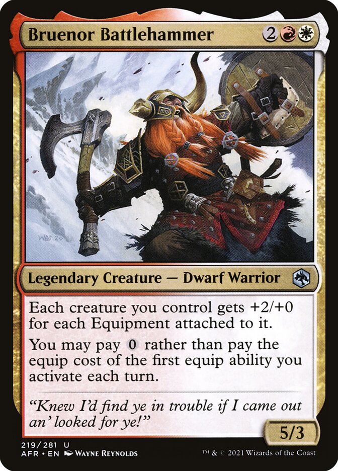 Card Scan of Bruenor Battlehammer | AFR