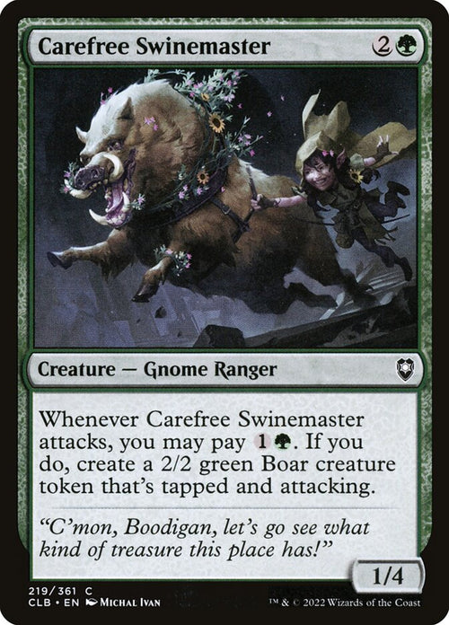 Card Scan of Carefree Swinemaster | CLB