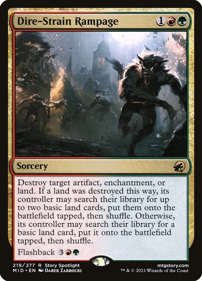 Card Scan of Dire-Strain Rampage | MID