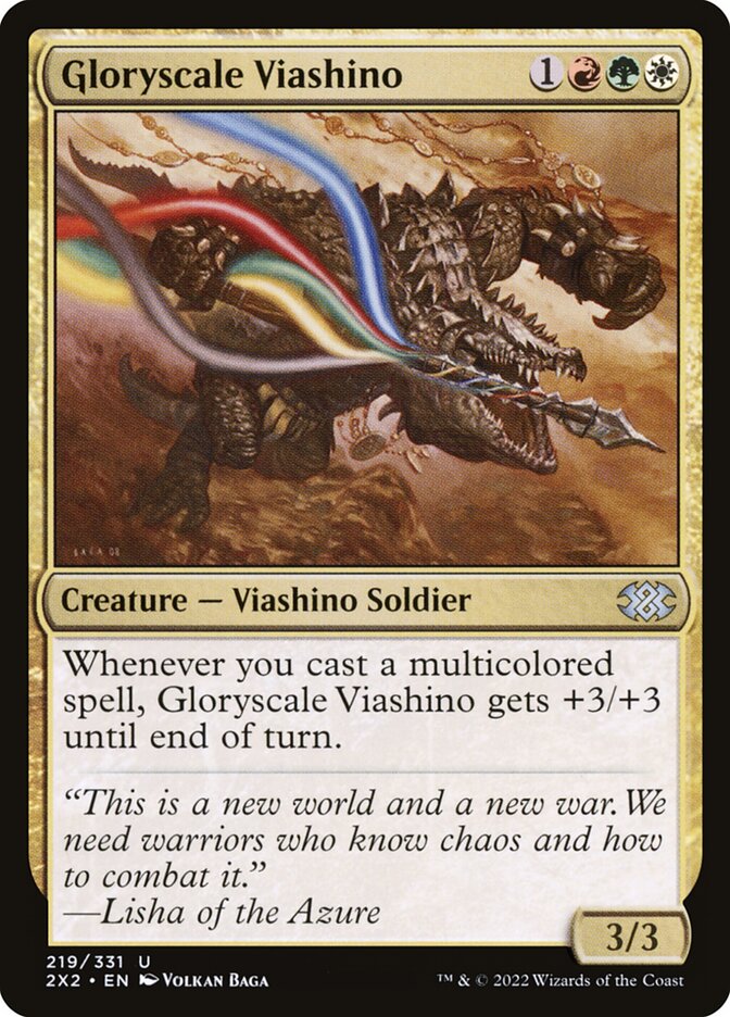 Card Scan of Gloryscale Viashino | 2X2