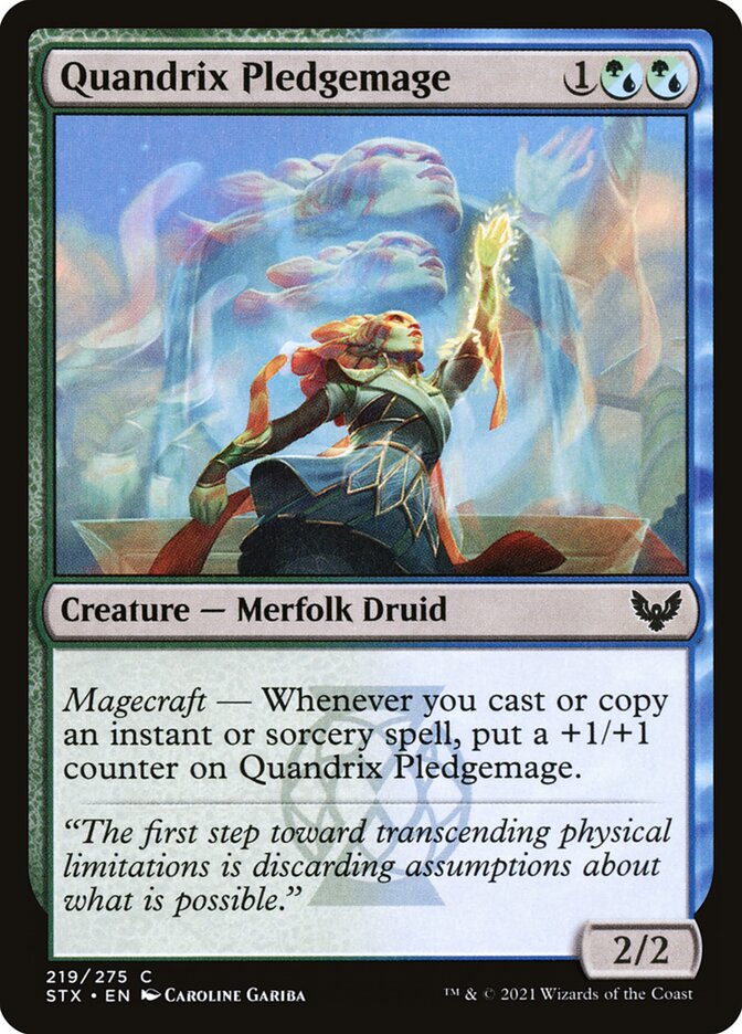 Card Scan of Quandrix Pledgemage | STX