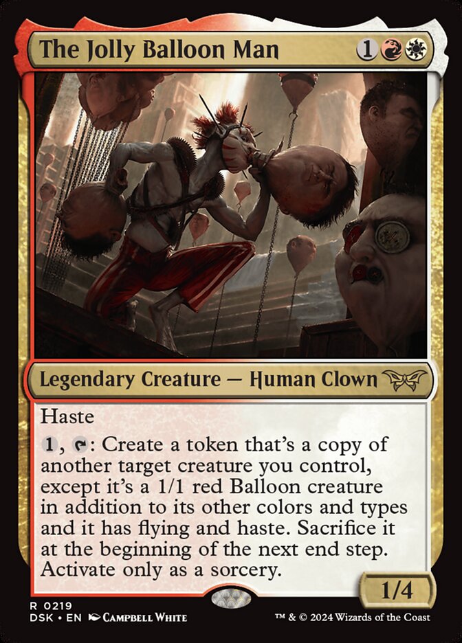 Card Scan of The Jolly Balloon Man | DSK