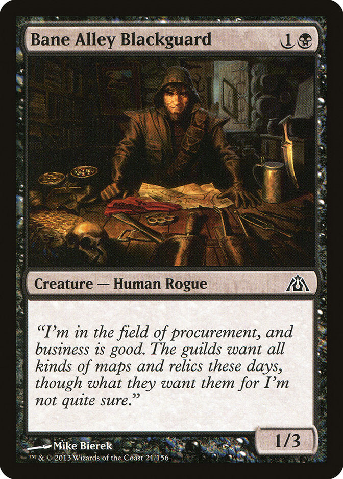 Card Scan of Bane Alley Blackguard | DGM