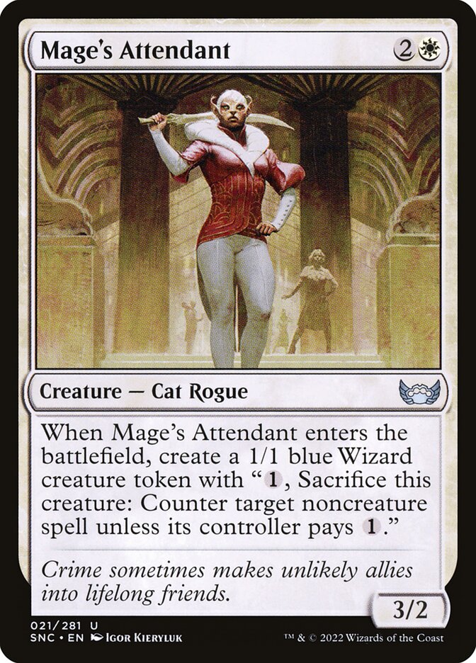 Card Scan of Mage's Attendant | SNC