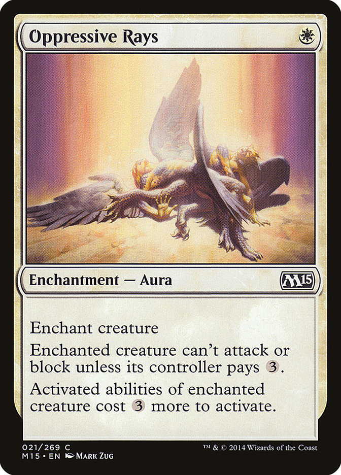 Card Scan of Oppressive Rays | M15
