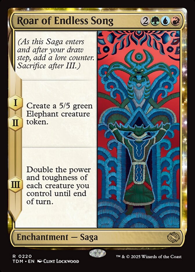 Card Scan of Roar of Endless Song | TDM