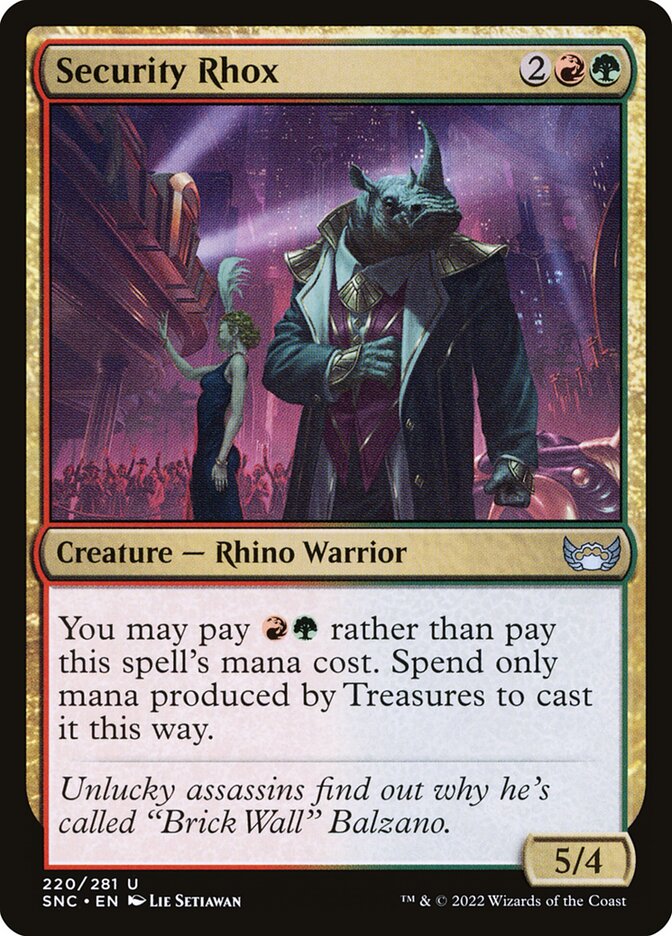 Card Scan of Security Rhox | SNC