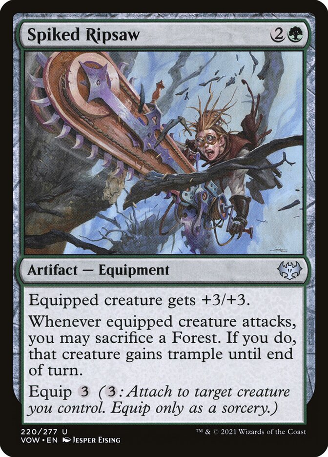 Card Scan of Spiked Ripsaw | VOW