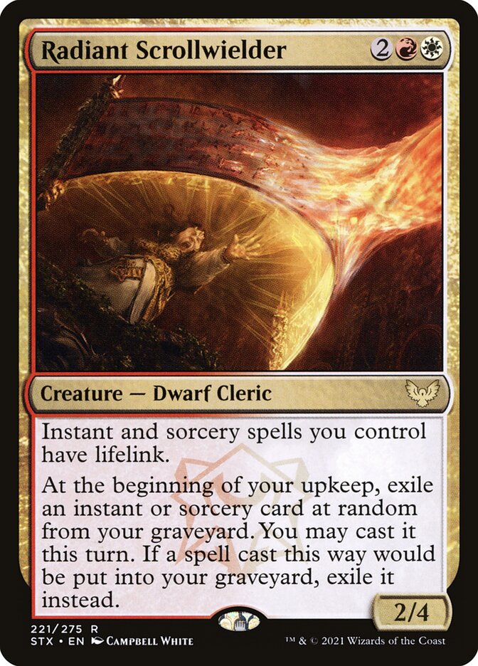 Card Scan of Radiant Scrollwielder | STX