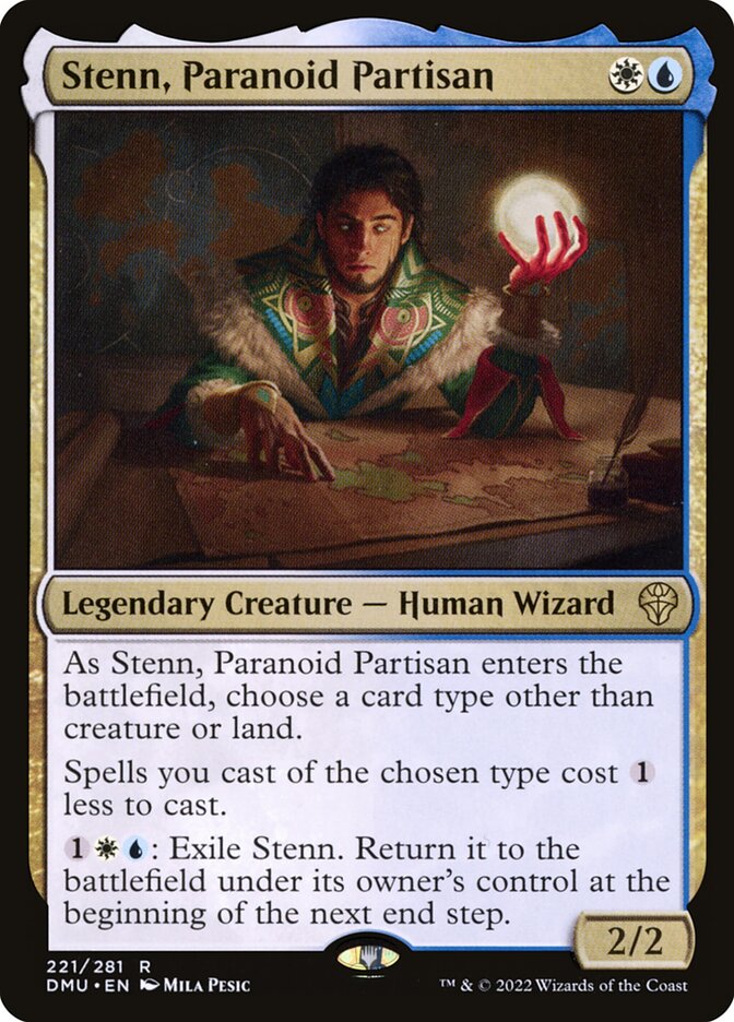 Card Scan of Stenn, Paranoid Partisan | DMU