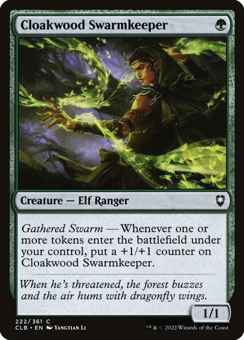 Card Scan of Cloakwood Swarmkeeper | CLB