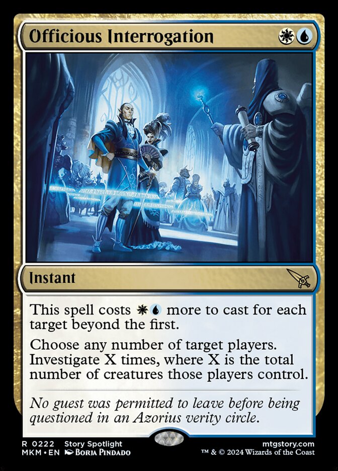 Card Scan of Officious Interrogation | MKM