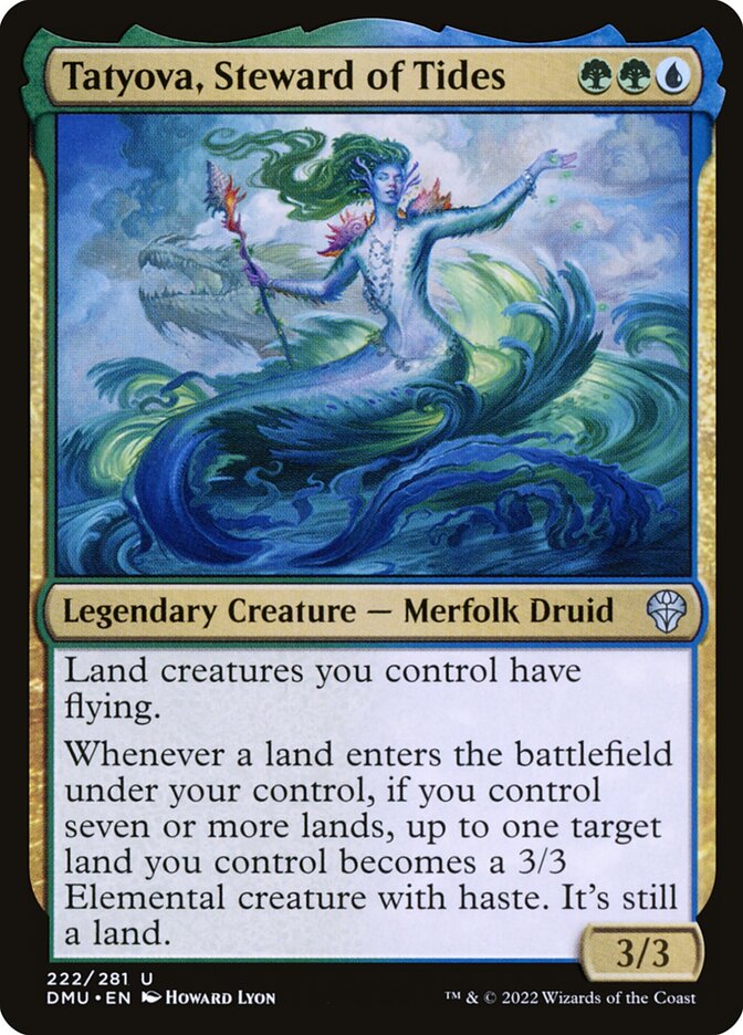 Card Scan of Tatyova, Steward of Tides | DMU