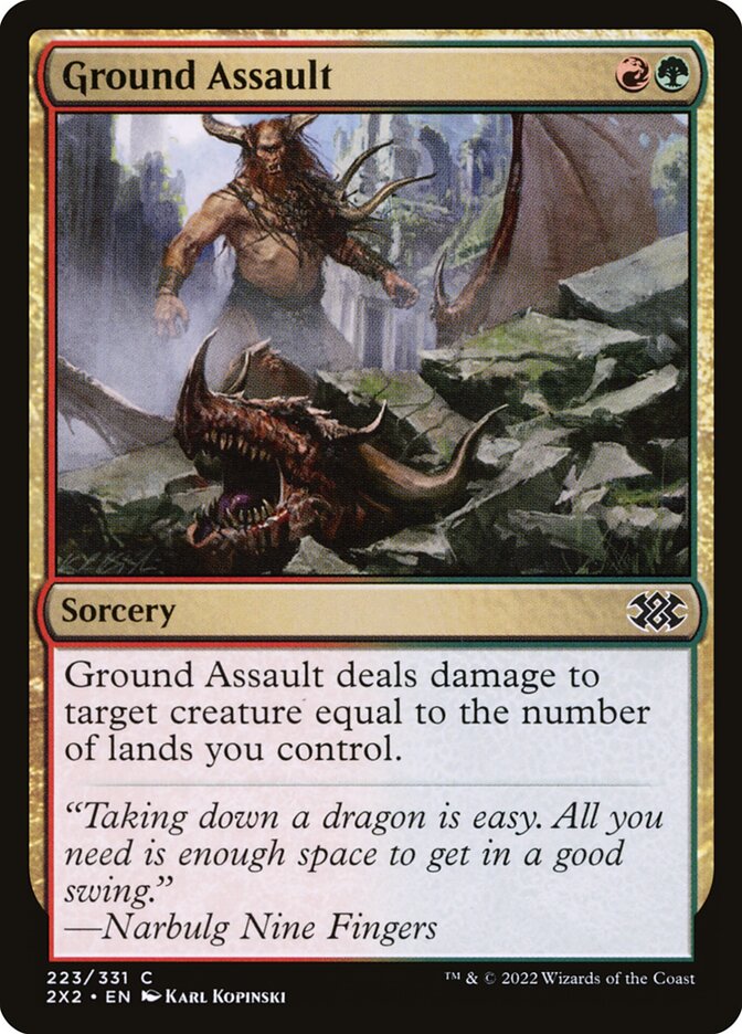 Card Scan of Ground Assault | 2X2