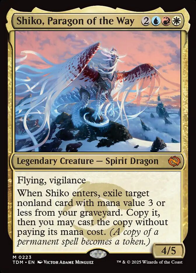 Card Scan of Shiko, Paragon of the Way | TDM