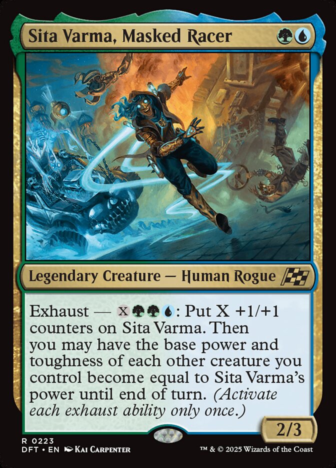 Card Scan of Sita Varma, Masked Racer | DFT
