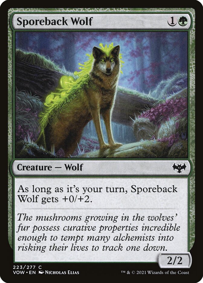 Card Scan of Sporeback Wolf | VOW