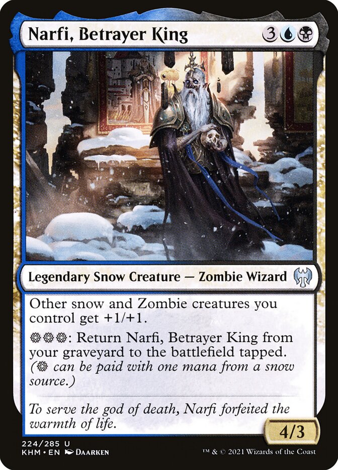 Card Scan of Narfi, Betrayer King | KHM
