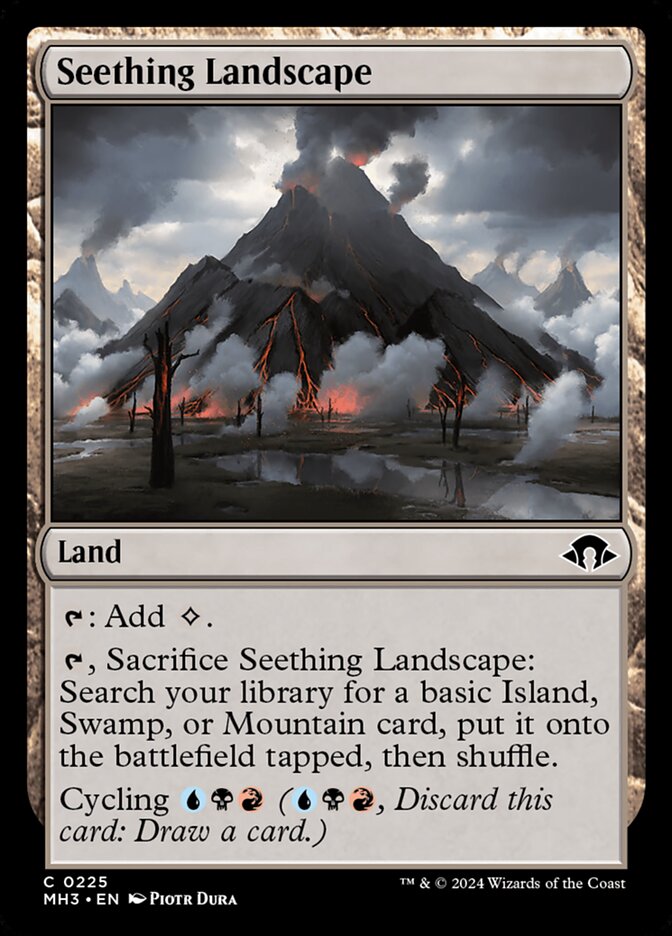 Card Scan of Seething Landscape | MH3