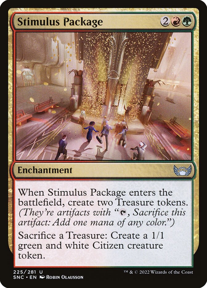 Card Scan of Stimulus Package | SNC