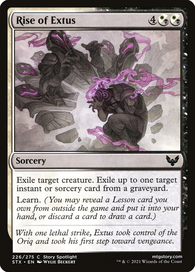 Card Scan of Rise of Extus | STX