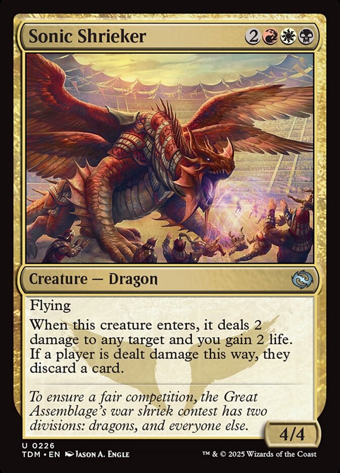 Card Scan of Sonic Shrieker | TDM