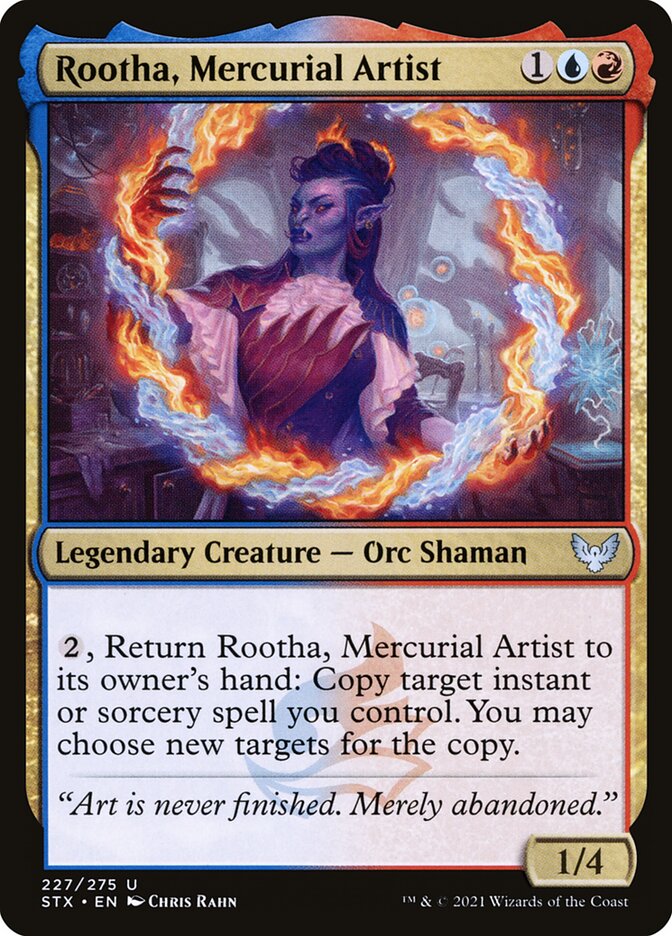 Card Scan of Rootha, Mercurial Artist | STX