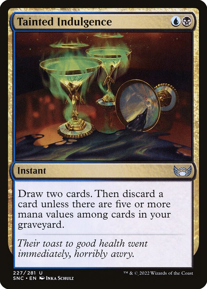 Card Scan of Tainted Indulgence | SNC