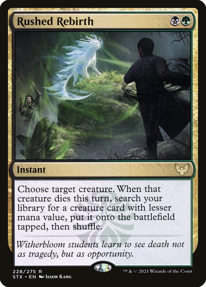 Card Scan of Rushed Rebirth | STX