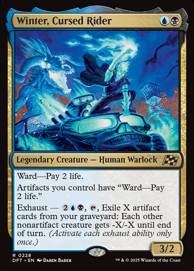 Card Scan of Winter, Cursed Rider | DFT