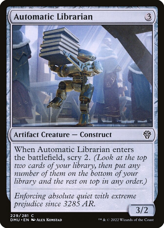 Card Scan of Automatic Librarian | DMU