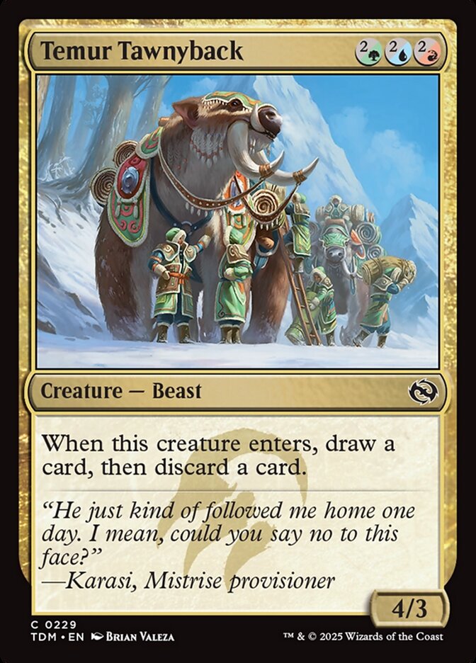 Card Scan of Temur Tawnyback | TDM