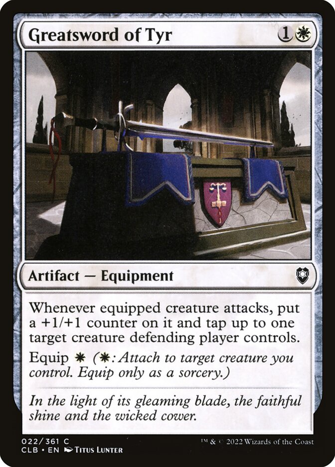 Card Scan of Greatsword of Tyr | CLB