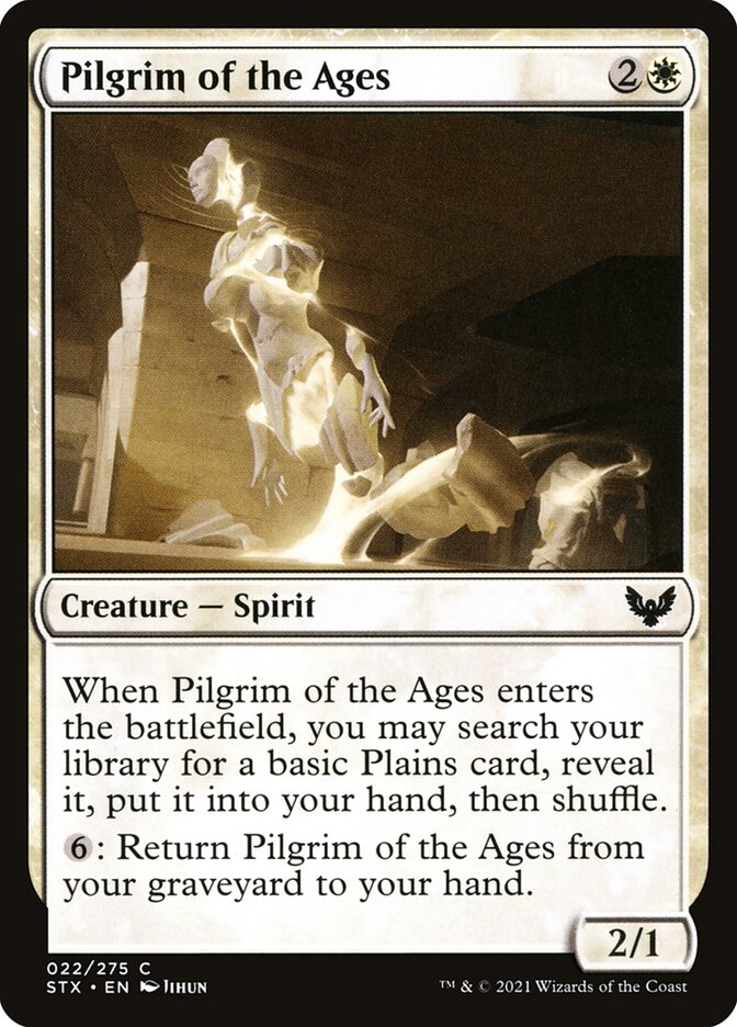 Card Scan of Pilgrim of the Ages | STX