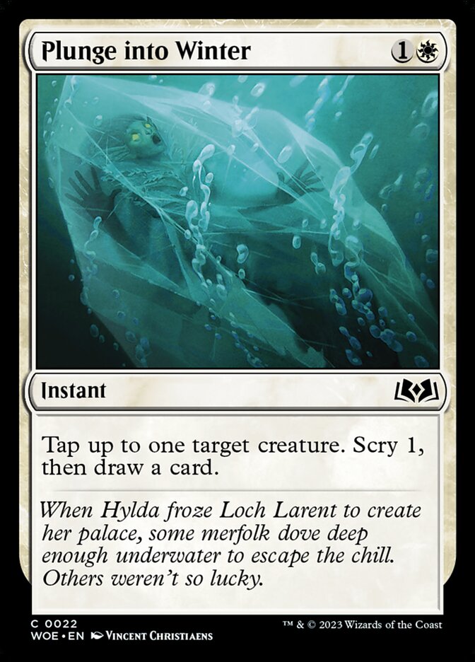 Card Scan of Plunge into Winter | WOE