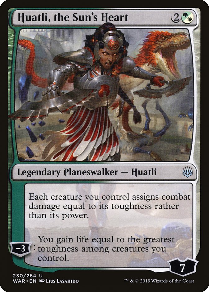 Card Scan of Huatli, the Sun's Heart | WAR