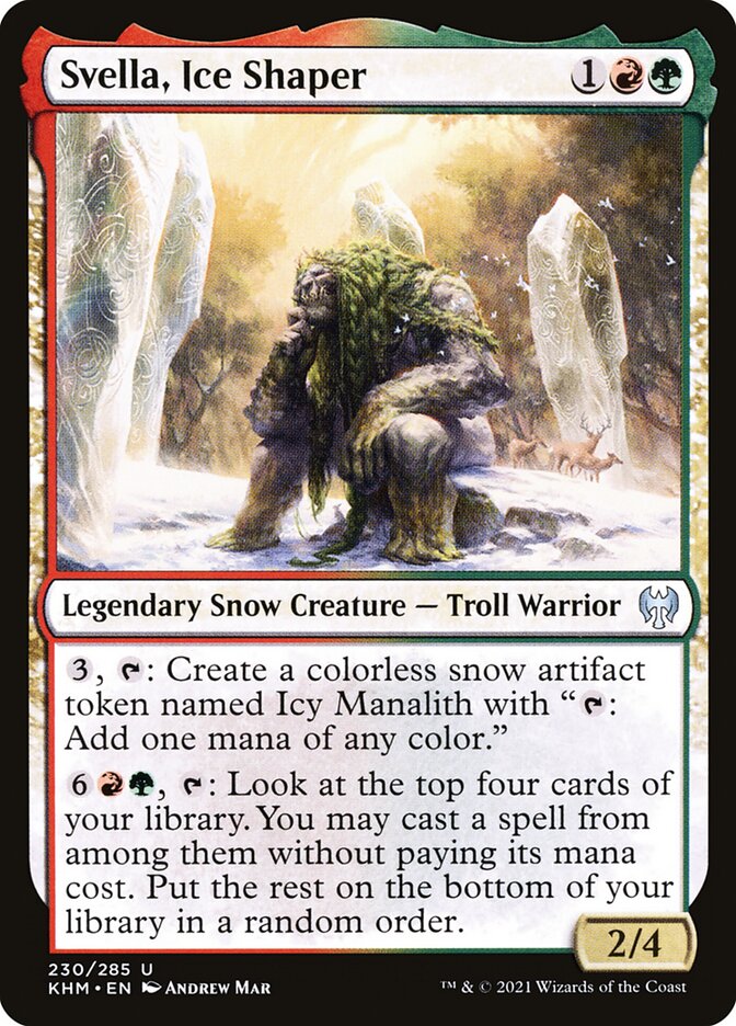 Card Scan of Svella, Ice Shaper | KHM