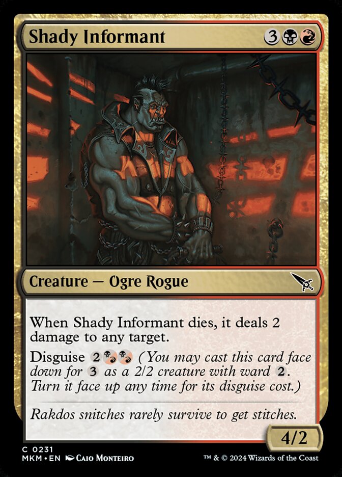 Card Scan of Shady Informant | MKM