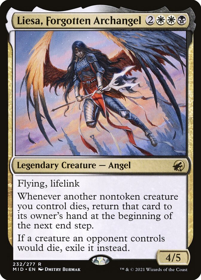 Card Scan of Liesa, Forgotten Archangel | MID