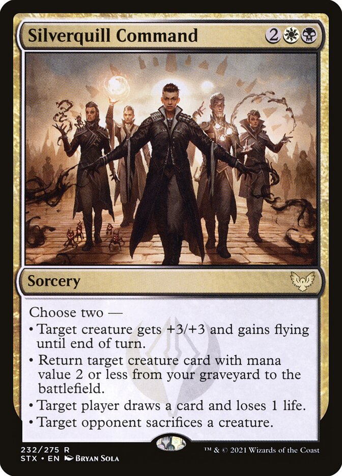 Card Scan of Silverquill Command | STX