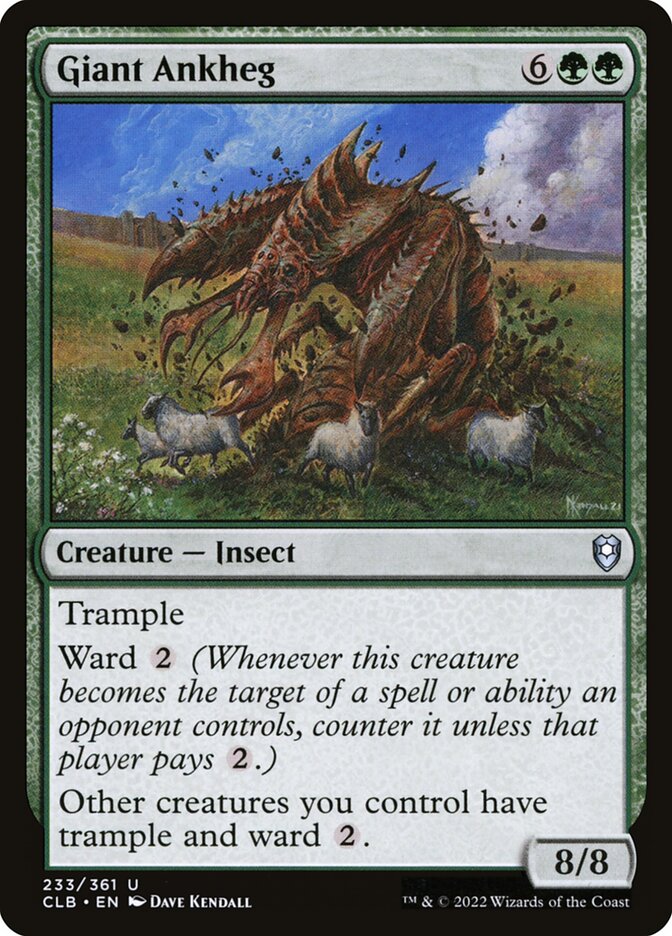 Card Scan of Giant Ankheg | CLB