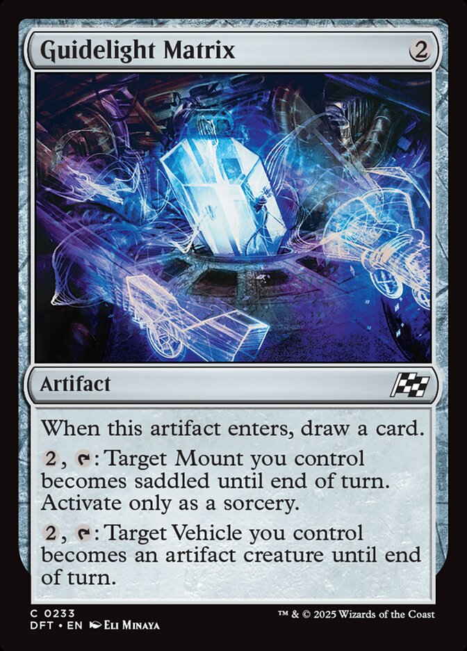 Card Scan of Guidelight Matrix | DFT