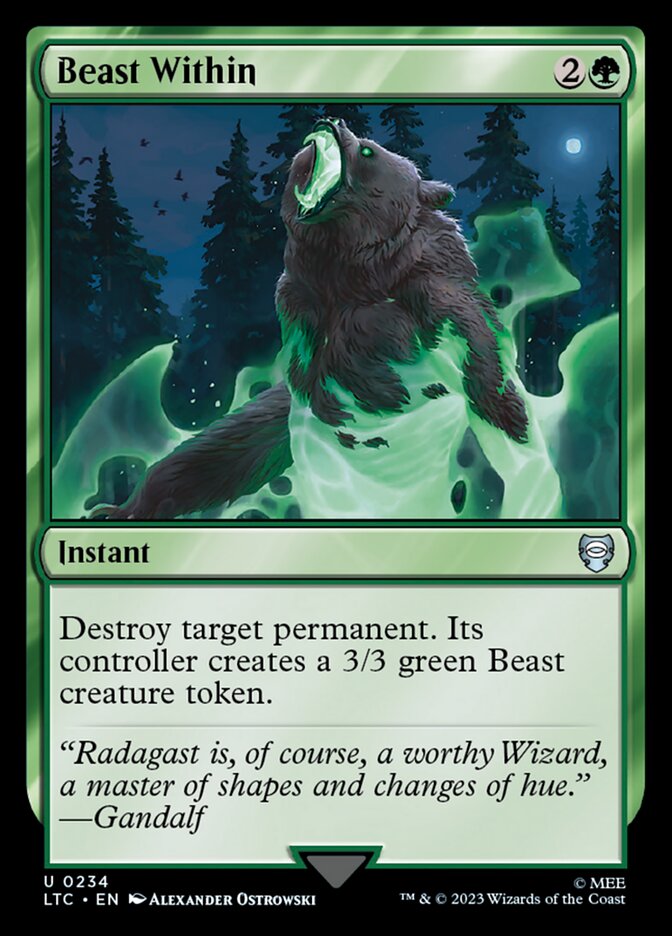 Card Scan of Beast Within | LTC