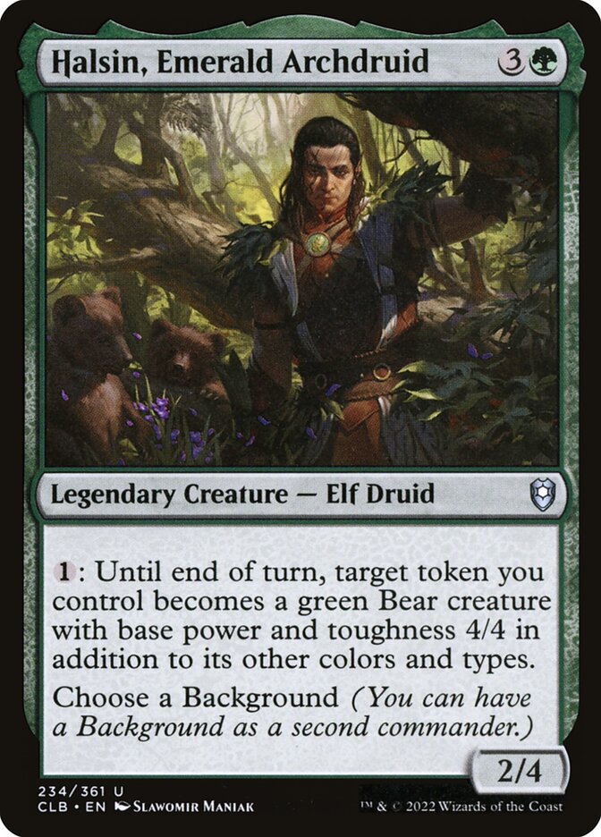 Card Scan of Halsin, Emerald Archdruid | CLB