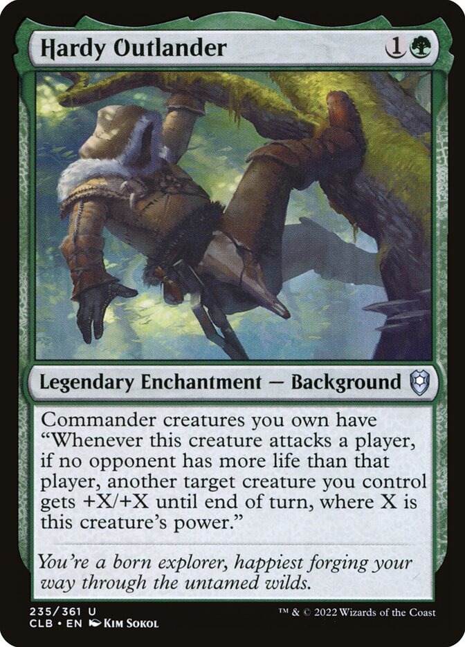 Card Scan of Hardy Outlander | CLB