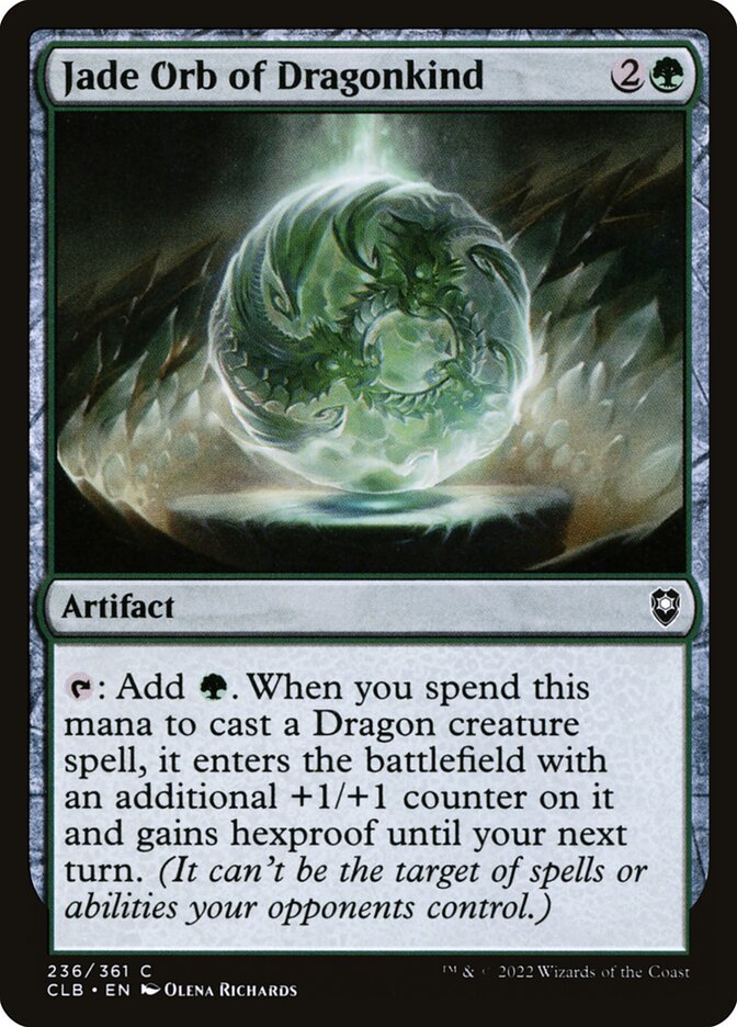 Card Scan of Jade Orb of Dragonkind | CLB