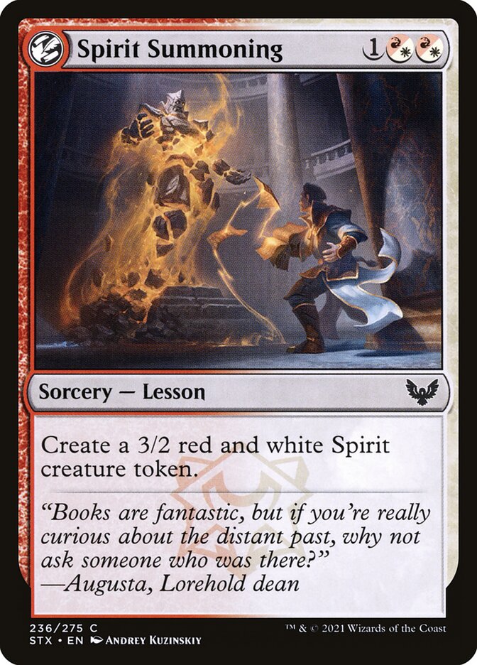 Card Scan of Spirit Summoning | STX