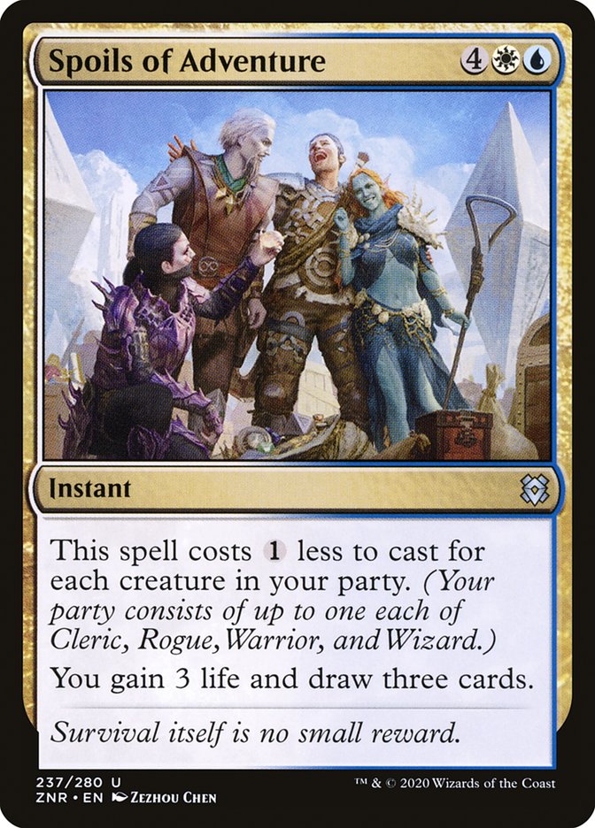 Spoils of Adventure | ZNR