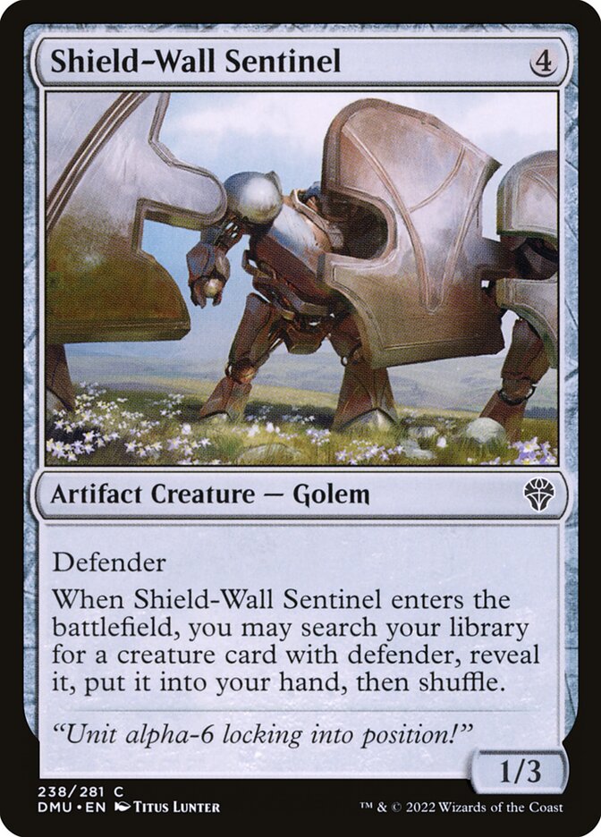 Card Scan of Shield-Wall Sentinel | DMU