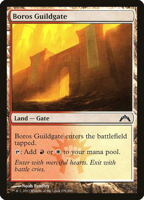 Card Scan of Boros Guildgate | GTC